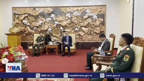 Quân đội Hoàng gia Campuchia chúc Tết Đại sứ quán Việt Nam tại Campuchia