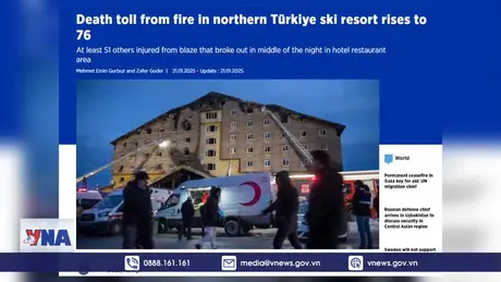 Cháy khách sạn ở Thổ Nhĩ Kỳ gây nhiều thương vong