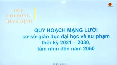 Sớm hoàn thiện quy hoạch mạng lưới cơ sở giáo dục đại học và sư phạm