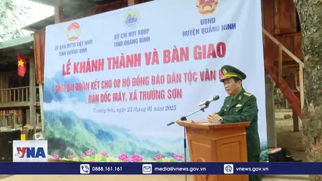 Quảng Bình bàn giao nhà Đại đoàn kết tại bản Dốc Mây