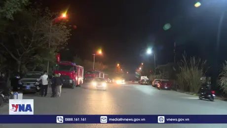 Cháy rừng đặc dụng tại Tràng An