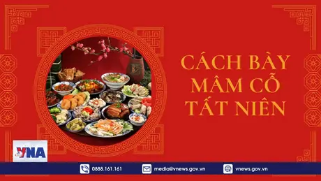 Cách bày mâm cỗ Tất niên