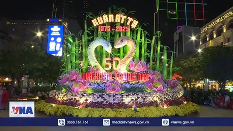 Đường hoa Nguyễn Huệ Tết Ất Tỵ tưng bừng khai hội