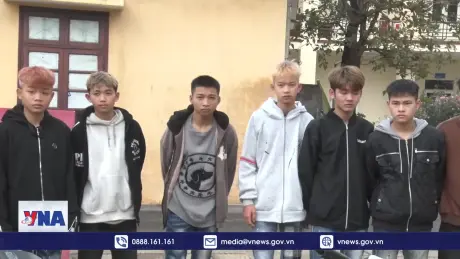 Hà Nam bắt nhóm thanh thiếu niên gây rối trật tự công cộng