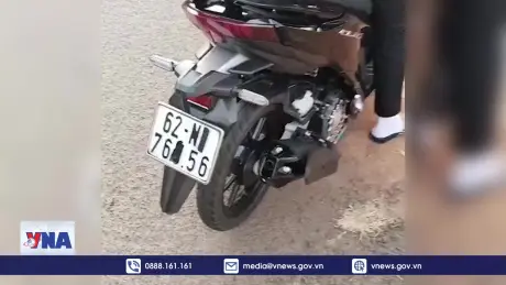 Bị phạt vì che biển số xe máy