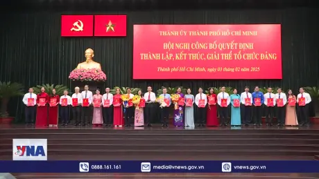 TP.HCM công bố quyết định thành lập, kết thúc, giải thể tổ chức Đảng