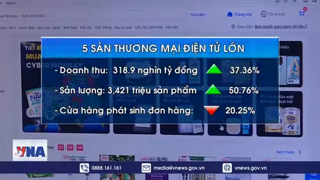 Doanh thu thương mại điện tử Việt Nam tăng trưởng mạnh