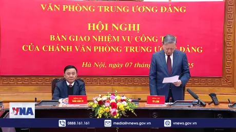 Hội nghị bàn giao nhiệm vụ công tác của Chánh Văn phòng Trung ương Đảng