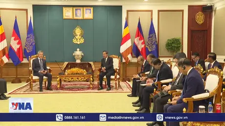 Đại sứ Việt Nam chào xã giao Chủ tịch Thượng viện Campuchia