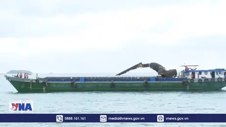 Bắt giữ xà lan vận chuyển trái phép hơn 100 tấn phân đạm URE