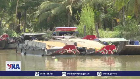 Xâm nhập mặn trên sông Hậu diễn biến phức tạp