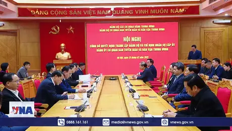 Thành lập Đảng bộ Cơ quan Ban Tuyên giáo và Dân vận Trung ương