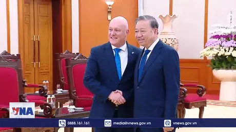 Tổng Bí thư Tô Lâm tiếp Thủ tướng New Zealand