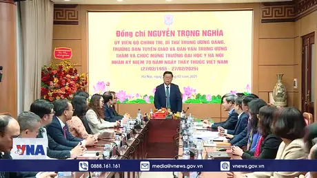 Đồng chí Nguyễn Trọng Nghĩa thăm Trường Đại học Y Hà Nội