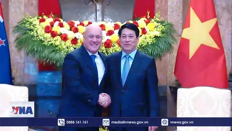 Chủ tịch nước Lương Cường tiếp Thủ tướng New Zealand