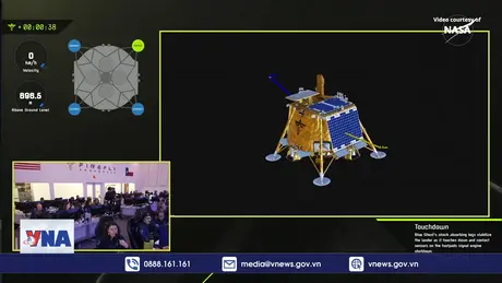 Tàu đổ bộ tư nhân Blue Ghost hạ cánh xuống Mặt Trăng