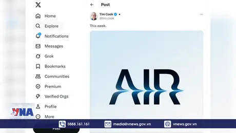 Apple ra mắt phiên bản iPad Air mới tích hợp AI