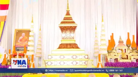 Giáo hội Phật giáo Việt Nam viếng tang Đại lão Hòa thượng Chủ tịch Trung ương Liên minh Phật giáo Lào