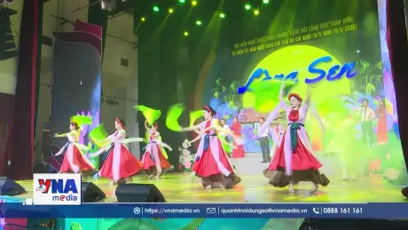 Bế mạc Hội diễn Nghệ thuật quần chúng - Tiếng hát Làng Sen