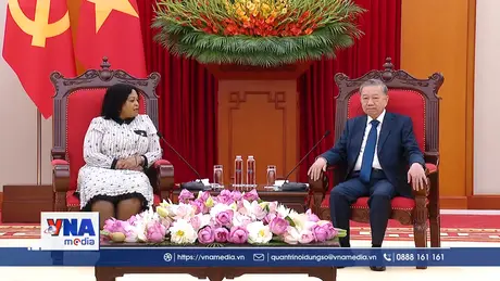 Tổng Bí thư Tô Lâm tiếp Phó Tổng Thư ký thứ nhất Đảng Đại hội Dân tộc Phi