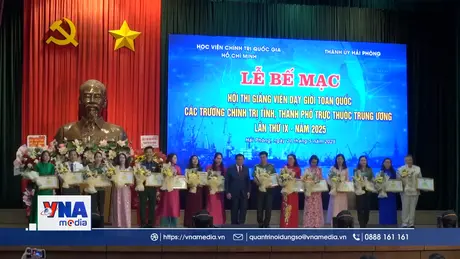 Bế mạc hội thi giảng viên dạy giỏi các trường chính trị toàn quốc