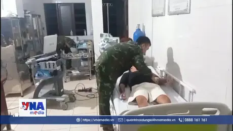 Cấp cứu ngư dân bị giảm áp do lặn biển ở Trường Sa