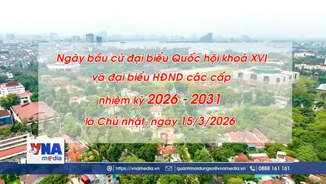 Ngày bầu cử đại biểu Quốc hội khóa XVI vào 15/3/2026