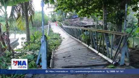 Sớm khắc phục sụp lún cầu nông thôn đảm bảo cho người dân đi lại