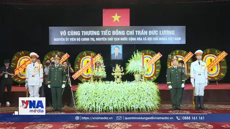 Lễ viếng nguyên Chủ tịch nước Trần Đức Lương tại TP. Hồ Chí Minh