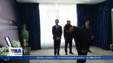 Lễ viếng nguyên Chủ tịch nước Trần Đức Lương tại Singapore