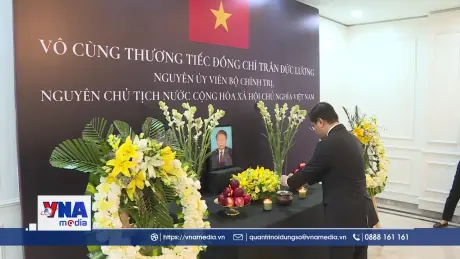 Lễ viếng nguyên Chủ tịch nước Trần Đức Lương tại Ấn Độ