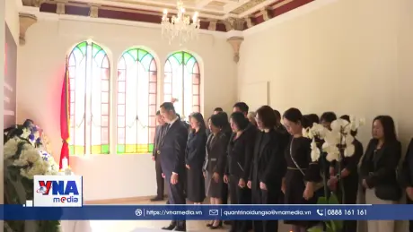 Lễ viếng và mở sổ tang nguyên Chủ tịch nước Trần Đức Lương tại Italy