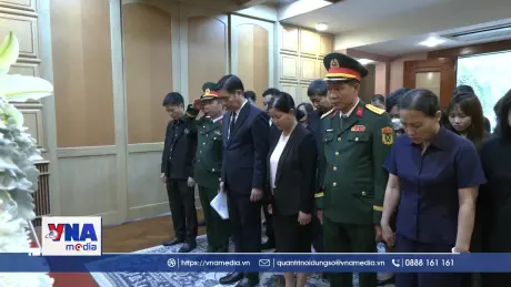 Lễ viếng và mở sổ tang nguyên Chủ tịch nước Trần Đức Lương tại Thái Lan
