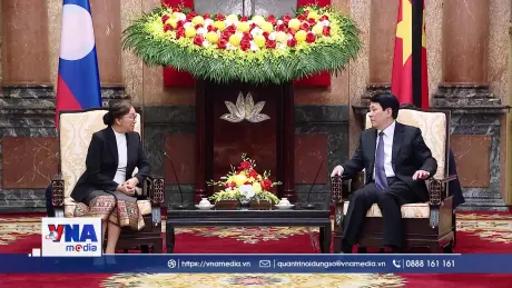 Chủ tịch nước Lương Cường tiếp Phó Chủ tịch nước Lào
