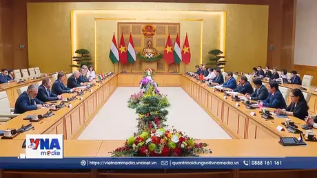 Thủ tướng Phạm Minh Chính hội kiến Tổng thống Hungary