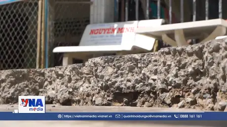 Đường hơn 12 tỉ đồng ở Cần Thơ vừa làm xong đã bị sụt lún