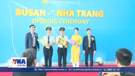 Vietnam Airlines khai trương đường bay thẳng Busan - Nha Trang