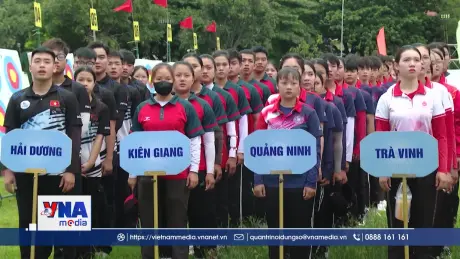 Hơn 200 cung thủ tham gia Giải vô địch Bắn cung trẻ Quốc gia 2025