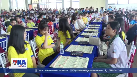 Gần 400 kỳ thủ trẻ tham gia Giải vô địch Cờ tướng Trẻ quốc gia