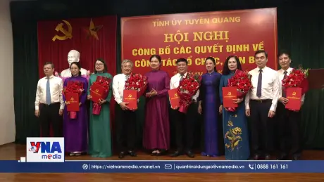 Tuyên Quang công bố quyết định về công tác cán bộ