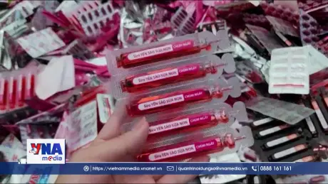 TP.HCM phát hiện hàng nghìn sản phẩm thực phẩm chức năng đổ bỏ la liệt