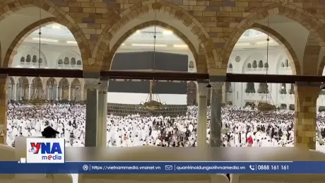 Các tín đồ Hồi giáo dự nghi lễ chính trong lễ hành hương Hajj