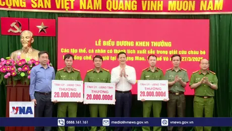 Khen thưởng đột xuất các lực lượng giải cứu thành công cháu bé bị bắt cóc