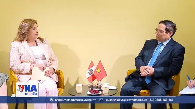 Thủ tướng Phạm Minh Chính hội kiến Tổng thống Peru