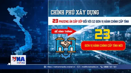 Ngày 12/6 - Quốc hội xem xét, thông qua chủ trương sáp nhập cấp tỉnh