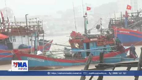 Quảng Bình kịp thời cứu tàu cá sắp bị đắm trong mưa bão