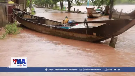 Lũ trên các sông Quảng Trị dâng cao gây ngập diện rộng 