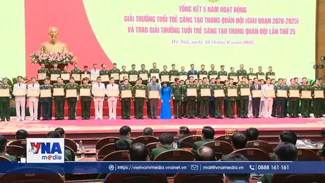 Trao Giải thưởng tuổi trẻ sáng tạo Quân đội