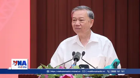 Tổng Bí thư Tô Lâm phát biểu tại buổi làm việc với Ban Thường vụ Thành ủy Hà Nội