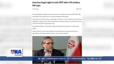 Iran cảnh báo rút khỏi Hiệp ước Không phổ biến vũ khí hạt nhân